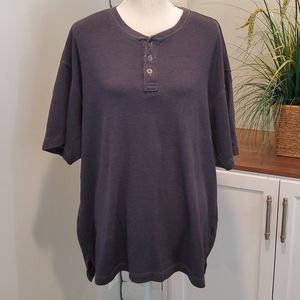 Men's Henley Shirt, Size XL (but fits like a 2XL)